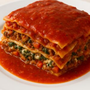 LASAGNA CARNE, RICOTA Y VERDURA